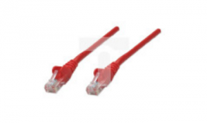 Kabel krosowy PATCH CORD CAT6 UTP 1,5 m czerwony 100 miedź INT 342155