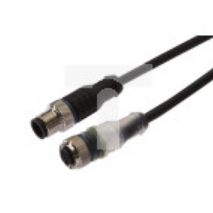 Kabel konfekcjonowany obustronny złącze M12 żeńskie 4-pinowe proste M12 męskie 4-pinowe proste 4x0,34mm² 1m PUR IP67 VK100F26