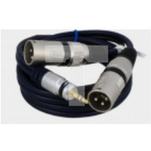 Kabel przyłącze 2x wtyk XLR/wtyk Jack 3.5 stereo MK32/A /10m/