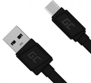 Kabel Przewód GCmatte USB-C Płaski 25 cm z obsługa szybkiego ładowania