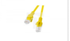 Kabel krosowy patchcord U/UTP kat.5e 0,5m żółty /opak=10szt./