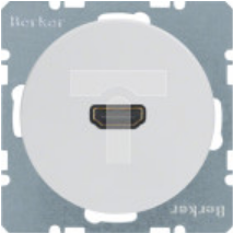 Gniazdo HDMI z przyłączem 90st. biały połysk R.1/R.3 3315432089