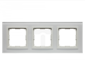 VENA2 Ramka potrójna szkło Xglass akrylowe białe + biały 5204183