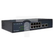Switch PoE 8 portów PoE 2 porty Uplink do obsługi systemów wideodomofonowych oraz CCTV PS82/120