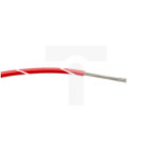 Przewód jednożyłowy linkowy, 0,5 mm², 16/0,2 mm, 20 AWG, PVC, 1 kV AC, Czerwony/Biały, dł. 100m, RS PRO