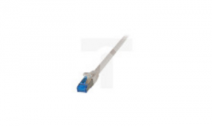 Kabel krosowy patchcord SFTP 0,5m Cat6a Superflex szary na kablu Cat7/ EFB