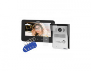 Zestaw wideodomofonowy bezsłuchawkowy, kolor, LCD 7, z czytnikiem breloków zbliżeniowych, interkom, natynkowy,OR-VID-VP-1069/B