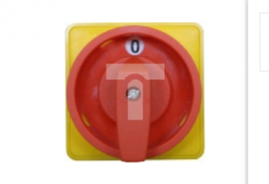 Łącznik krzywkowy 80A rozłącznik 0-1 4 - biegunowy mocowanie do pulpitu czoło zamykane żółto-czerwone SK80-2.8210P08