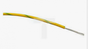 Przewód jednożyłowy linkowy, 0,5 mm², 16/0,2 mm, 20 AWG, PVC, 1 kV AC, Zielony/Żółty, dł. 100m, RS PRO