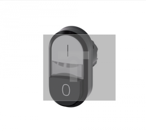 Przycisk podświetlany podwójny 22mm okrągły tworzywo biały i czarny o Przyciski płaskiwysoki 3SU1001-3BB61-0AK0