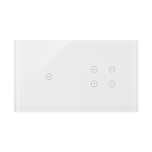 Simon Touch ramki Panel dotykowy S54 Touch, 2 moduły, 1 pole dotykowe + 4 pola dotykowe, biała perła DSTR214/70