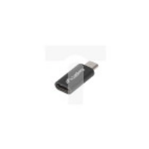 Adapter USB-C 2.0 -&amp;gt; micro USB czarny LANBERG
