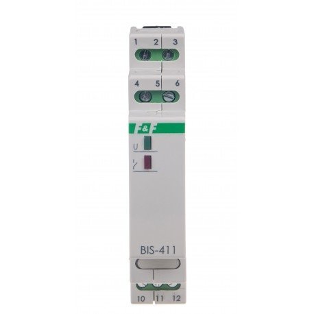 Przekaźnik bistabilny włącz/wyłącz 1P 16A separowany 165-265V AC Inrush BIS-411-LED