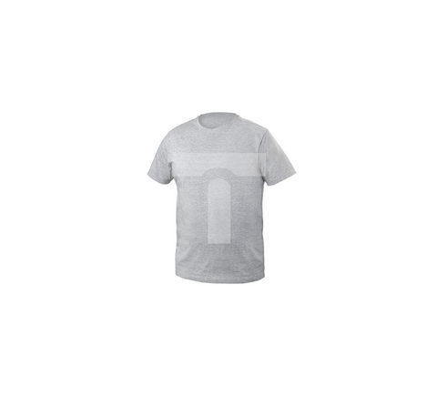 VILS t-shirt bawełniany szary melanż XL (54)