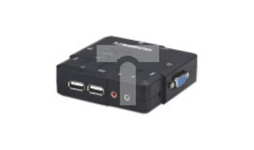 Przełącznik KVM VGA/USB 2x1 2-Portowy z Audio/Mic INT 151252