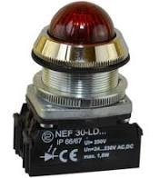 Lampka sygnalizacyjna 30mm czerwona 24-230V AC/DC W0-LDU1-NEF30LDSB C