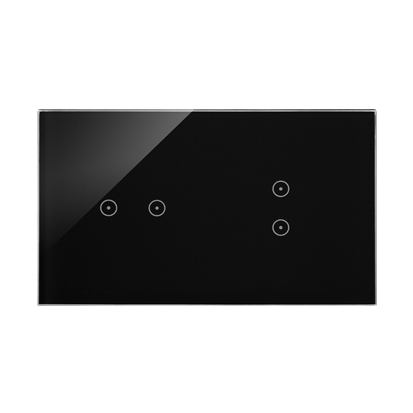 Simon Touch ramki Panel dotykowy S54 Touch, 2 moduły, 2 pola dotykowe poziome + 2 pola dotykowe pionowe, zastygła lawa DSTR223/7