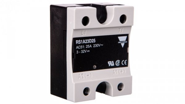 Przekaźnik półprzewodnikowy jednofazowy 25A 230V AC 4,5-32V DC RS1A23D25