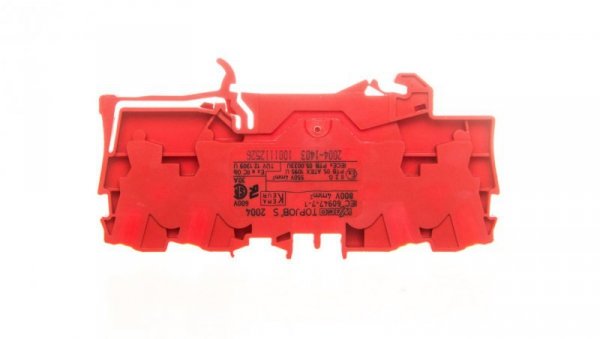 Złączka 4-przewodowa 4mm2 czerwona TOPJOBS 2004-1403