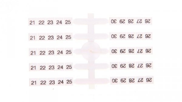 Oznacznik elastyczny do złączek szynowych EO3 /21-30/ 20x10szt. 003901756