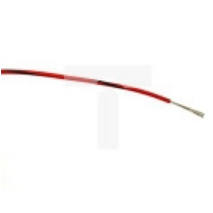 Przewód jednożyłowy linkowy, 0,2 mm², 7/0,2 mm, 24 AWG, PVC, 1 kV AC, Czarny/Czerwony, dł. 100m, RS PRO