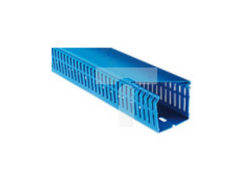 Koryto kablowe Niebieski PVC Otwarty Koryto panelowe z otworami 40 mm 60mm 2m RS PRO