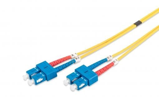 Patch cord światłowodowy SC/SC duplex SM 9/125 OS2 3m LS0H żółty DK-2922-03