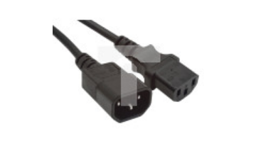 Przedłużacz kabla zasilającego IEC 320 C13 - C14 5m VDE czarny CA-C13E-11CC-0050-BK