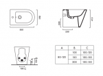 Catalano ZERO 55 bidet stojący ciemny szary mat 0119551032