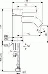 Ideal Standard Ceraline Bateria umywalkowa czarny mat BC268XG