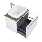 Elita MOODY Szafka 70 1S+1S WHITE HG PDW 167684/RE010700038060
