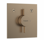 Hansgrohe DuoTurn E Bateria z mieszaczem do 2 odbiorników, podtynkowa brąz szczotkowany 75417140