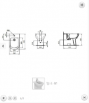 Ideal Standard tempo bidet stojący przyl. do ściany T510101