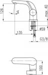 KFA Malachit bateria umywalkowa chrom 440281100/24H