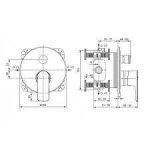 Ideal Standard Connect Air Jednouchwytowa bateria wannowo-prysznicowa podtynkowa chrom A7035AA