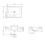 Umywalka meblowa 60 Crea Cersanit (K114-006)
