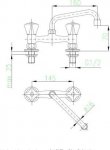 KFA Standard bateria umywalkowa dwuotworowa chrom 30131000/24H