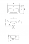 Umywalka meblowa CERSANIA NEW 60 Cersania Cersanit (K11-0046)