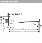 Hansgrohe Tecturis E Wylewka wannowa biały mat 73410700