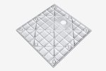 Besco Vexo Marble brodzik 80 VM8080K