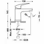 Tres Base-Tres Plus Bateria umywalkowa ekologiczna 21610410