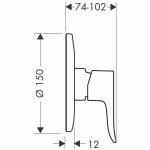 31686000 Hansgrohe Metris Jednouchwytowa bateria prysznicowa podtynkowa
