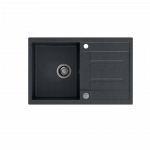 QUADRON MORGAN 111 GraniteQ zlew 1 komora black diamond/elementy stalowe 780x500x220  HB8203U8BSP2O