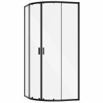 Besco Zarya Black kabina półokrągła 80 ZPB80190C