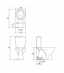 Kompakt WC Arteco Clean On z deską Cersanit (K667-075)