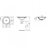 Ideal Standard Connect umywalka 40,5 cm podblatowa okrągła biała E505401