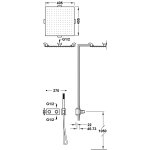 Tres B-SYSTEM Zestaw baterii termostatycznej podtynkowej 2-drożnej B-system prysznicowej-30725206OM