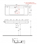 Kerasan 355031 CENTO umywalka 100X45 SOSP/APP NERO MATT