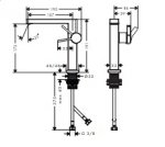 Hansgrohe Tecturis E Jednouchwytowa bateria umywalkowa 150 Fine CoolStart EcoSmart+ bez kompletu odpływowego Biały Matowy 73021700