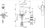 Ideal Standard Connect Air Bateria umywalkowa Blue Start z korkiem szary magnetyczny połysk A7008A5